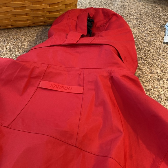 🔥Sale🔥 Karbon Red Jacket (Shell Only) Removable Hood Ski Snowboard Winter - Picture 13 of 17
